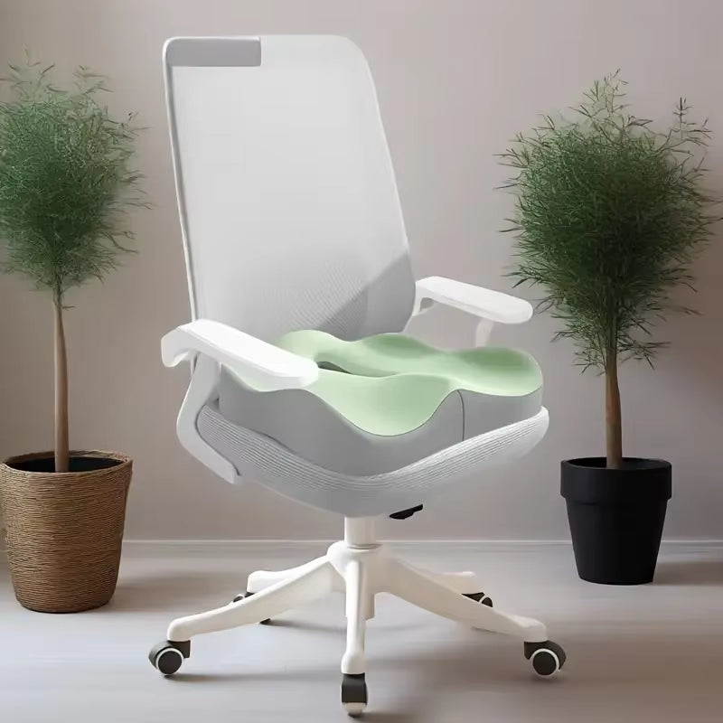 Ergonomic Memory Foam Seat Cushion for Office Chairs & Cars