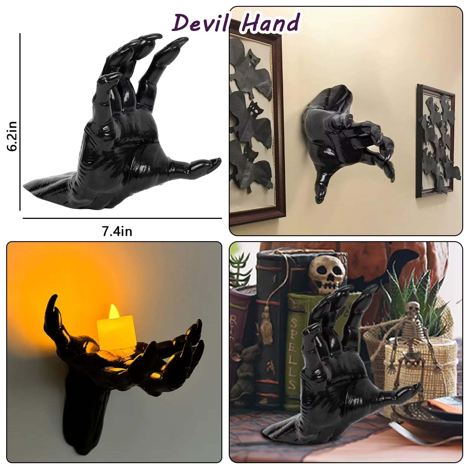3-Piece Life-Sized Horror Wall Hands