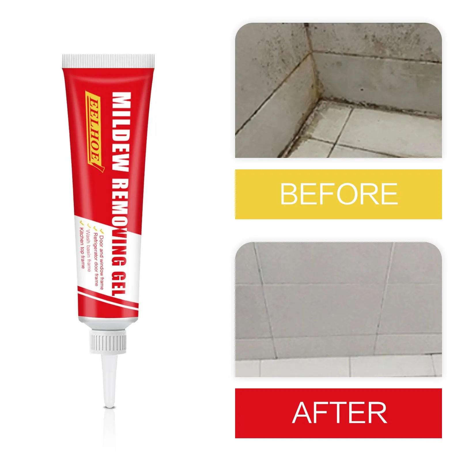 Mold & Grime Removal Gel – Deep Cleaning Solution for Bathroom & Kitchen
