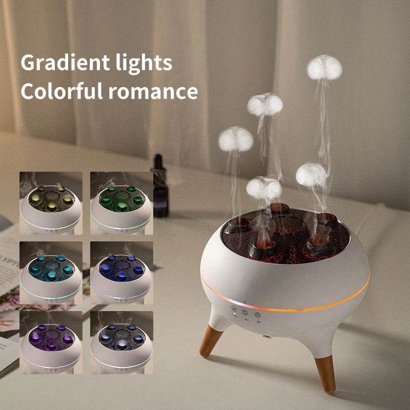 Dynamic Multi Spray Incense Humidifier with Colorful Light 