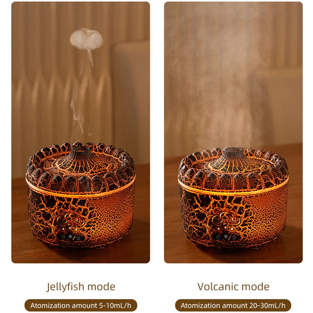 Dynamic Jellyfish Air Humidifier – 250ml Essential Oil Diffuser with 7 Colorful Night Lights