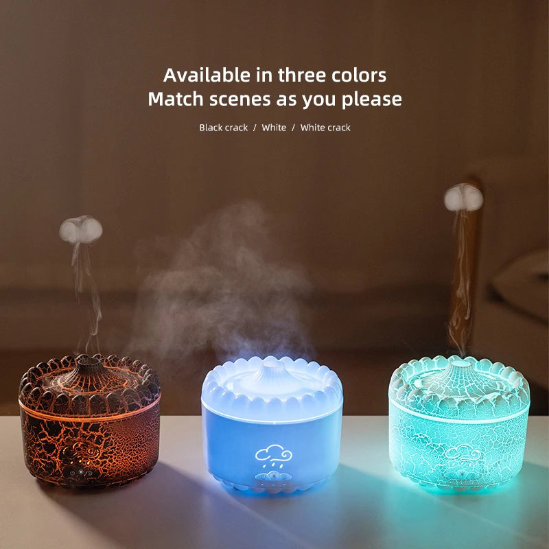 Dynamic Jellyfish Air Humidifier – 250ml Essential Oil Diffuser with 7 Colorful Night Lights