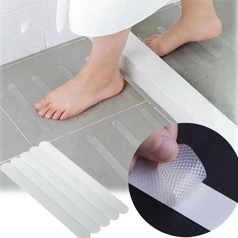 Stop Slips Before They Happen – Invisible Anti-Slip Stickers for Shower & Bath