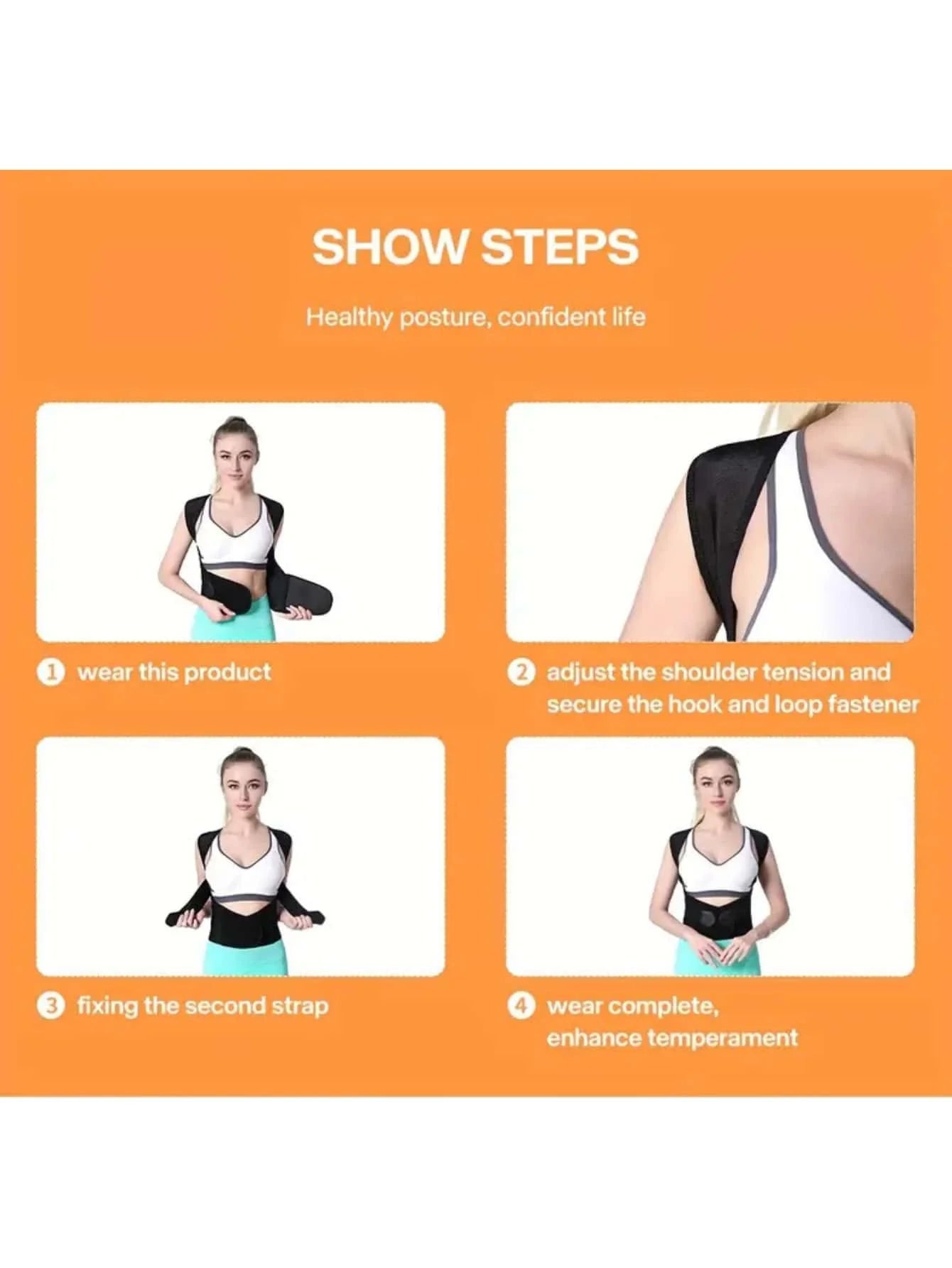 Invisible Back Corrector for Teens and Adults - Ultimate Posture Support Brace for Daily Comfort and Shoulder Stability