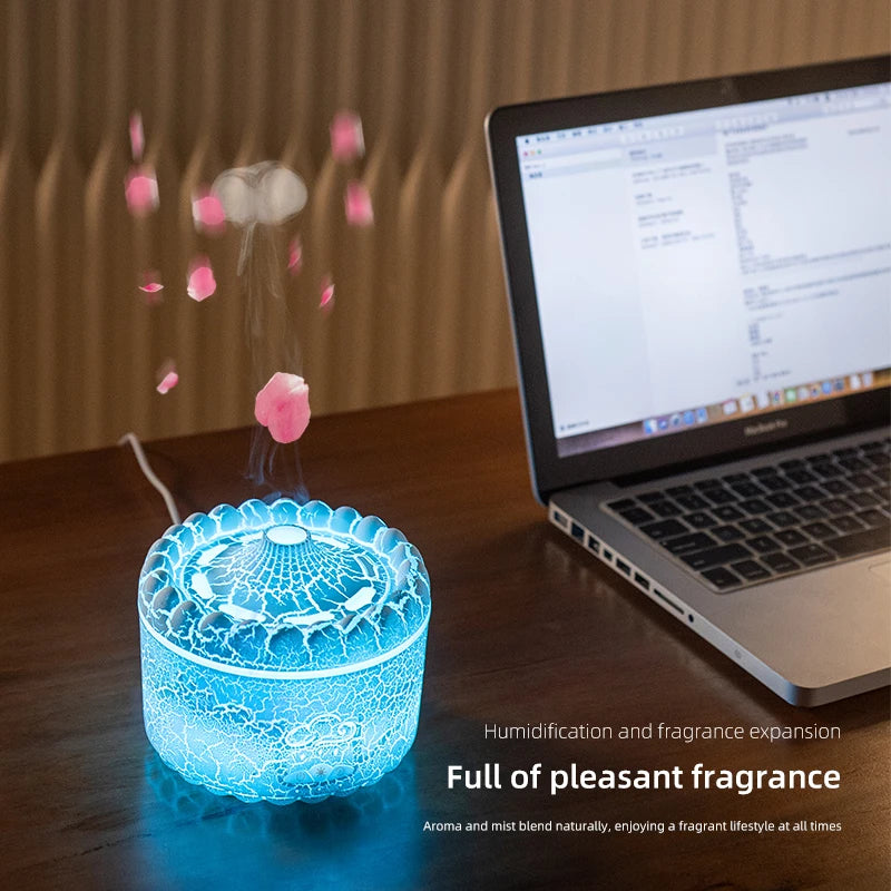 Dynamic Jellyfish Air Humidifier – 250ml Essential Oil Diffuser with 7 Colorful Night Lights