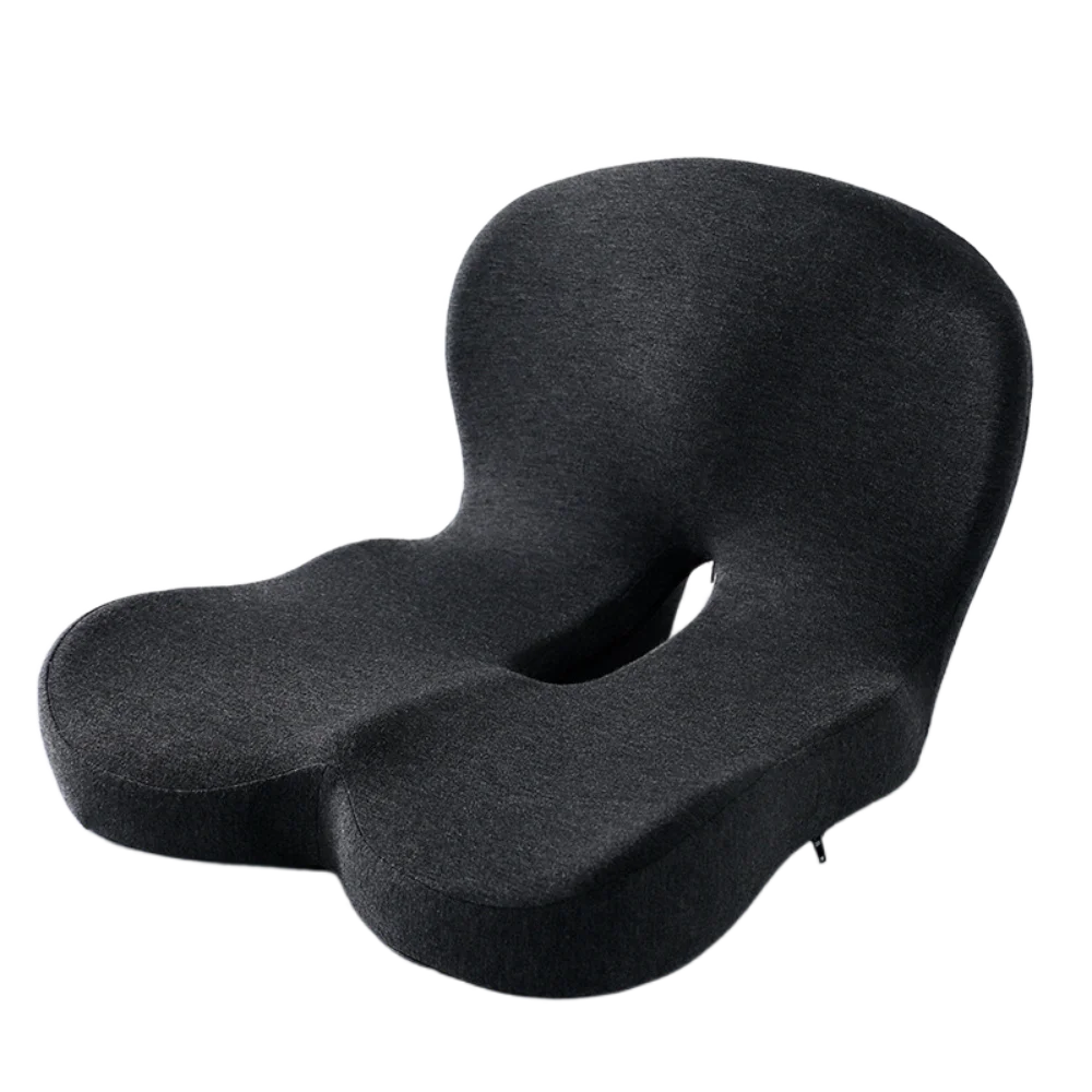 Comfort Memory Foam Backrest Cushion Non-Slip Back Support Chair Cushion Breathable One-Piece Design Car Seat Cushion