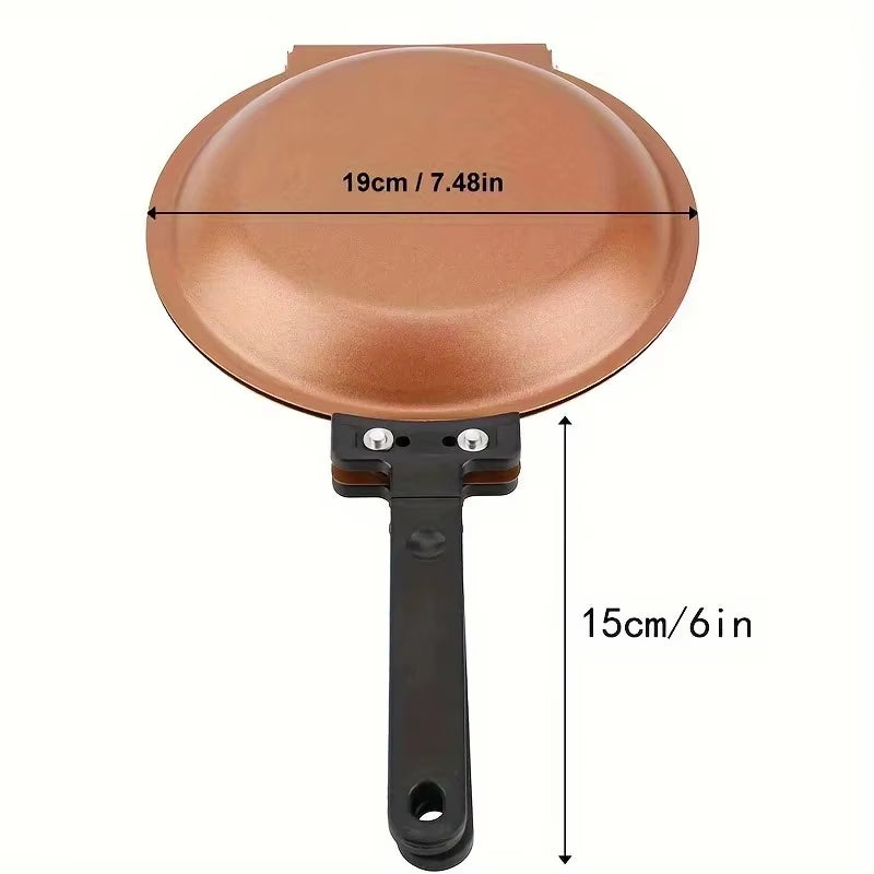 Double Sided Folding Non Stick Frying Pan