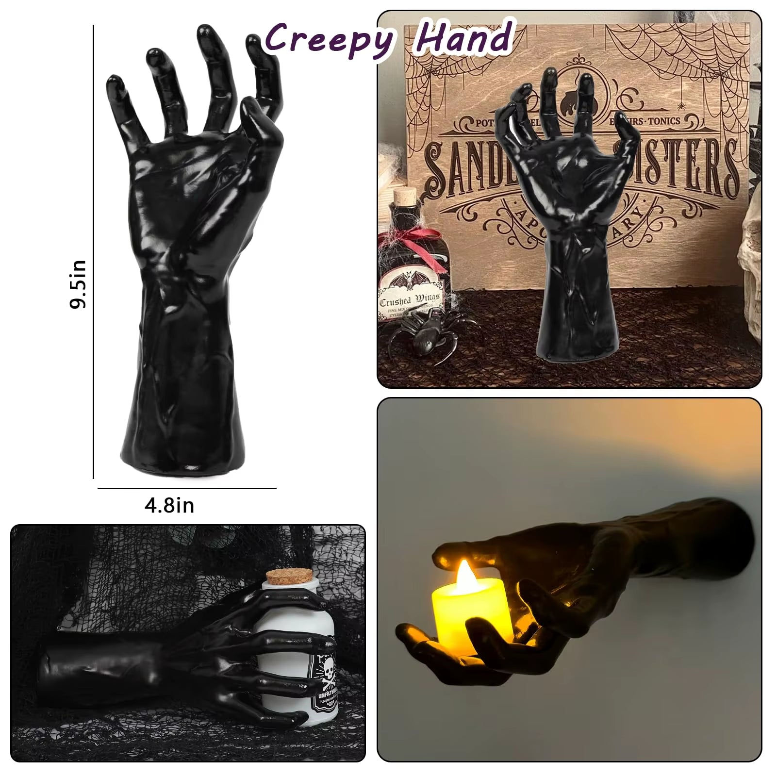 3-Piece Life-Sized Horror Wall Hands